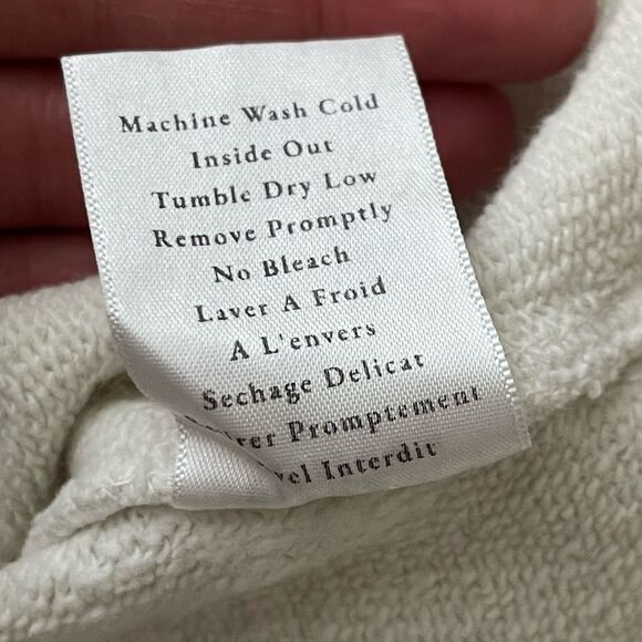 FRANK & EILEEN EFFIE Long-Sleeve Funnel Neck Capelet Large Cream NEW Casual - Picture 8 of 12